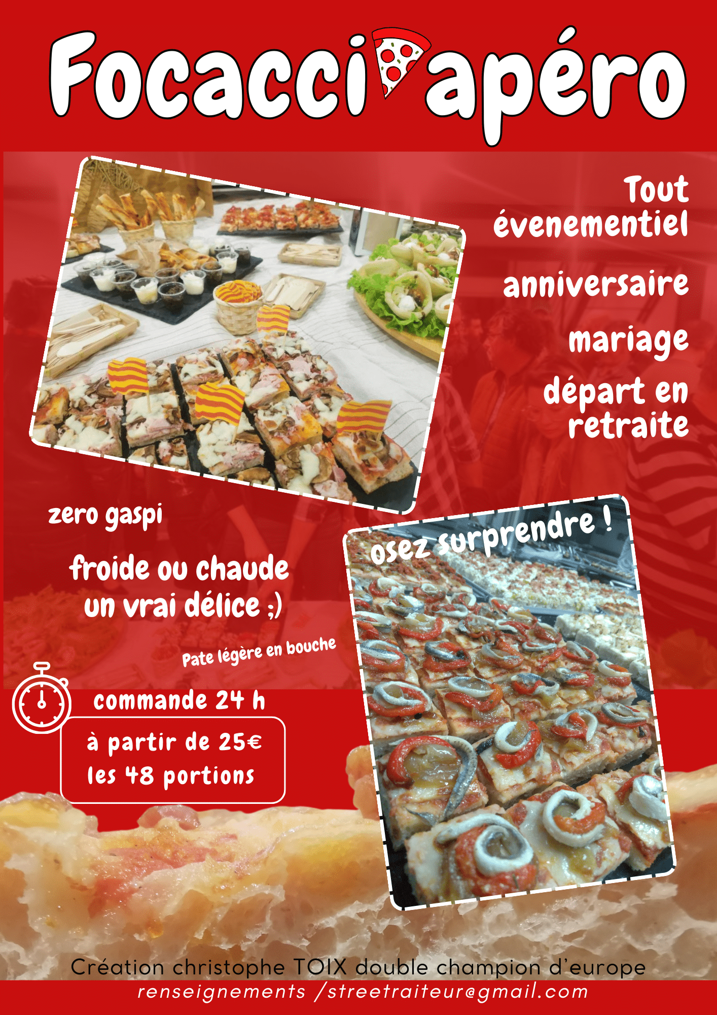 Focacci'apéro<br />
unique dans le département 